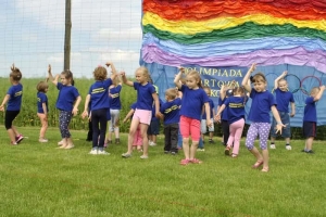 II Olimpiada sportowa przedszkolaków w Przedszkolu Publicznym „Tęczowa Łąka” w Jabłkowie 27.05.2014