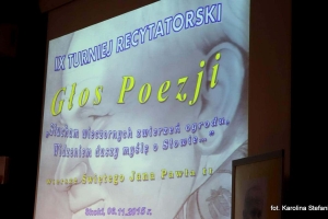IX Turniej Recytatorski - Głos Poezji - 6.11.2015