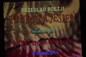 Przegląd Poezji Poetycka Jesień 10.11.2011