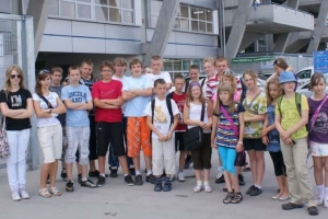 Uczniowska wizyta na stadionie Lecha czerwiec 2011