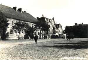 Fragment pierzei północnej skockiego Rynku - lata międzywojenne