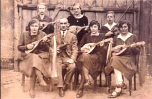 Zespół mandolinistów - lata 30. XX w 