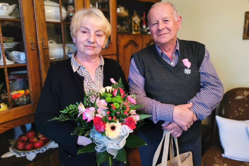 Marian i Bronisława Olejniczakowie z Potrzanowa