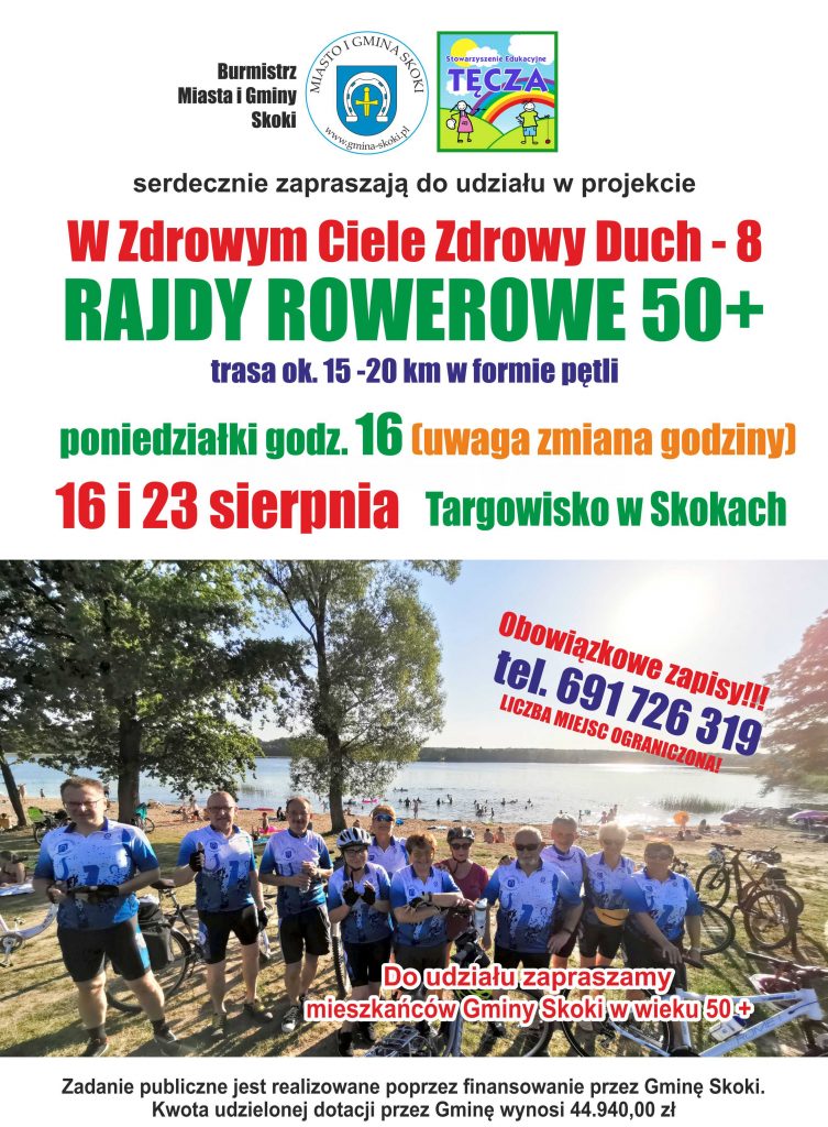 plakat informujący o kolejnych rajdach, treść w opisie 