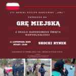 Zapraszamy na Grę Miejską z okazji Narodowego Święta Niepodległości w Skokach