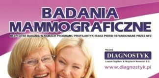 Bezpłatne badania mammograficzne w Skokach