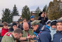 Betlejemskie Światło Pokoju dotarło do Skoków! Harcerze ze 172. Szczepu na zlocie w Zakopanem