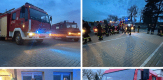 OSP w Rościnnie z wozem ratowniczo-gaśniczym